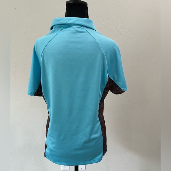 Antigua Women's Blue Golf Polo - Picture 4 of 6